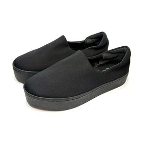 Karl Lagerfeld Black Platform Trainers | 7.5